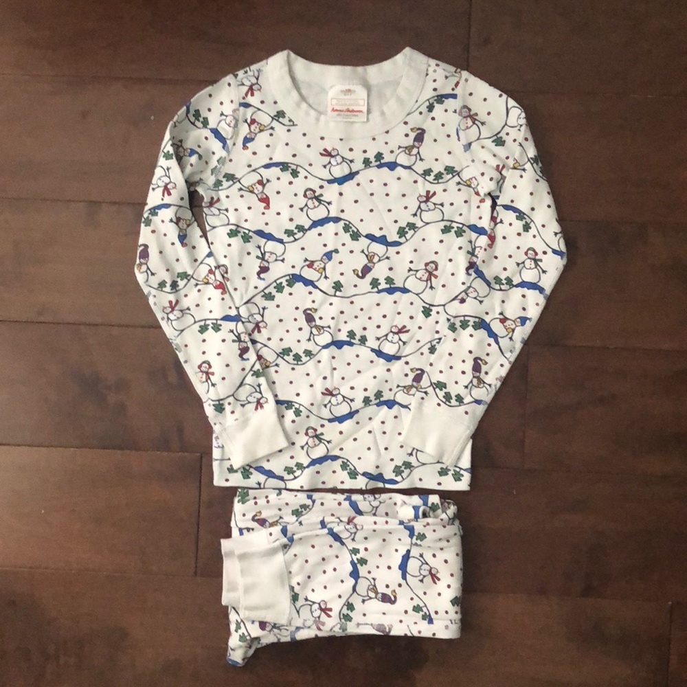 Hanna Andersson snowman pajamas